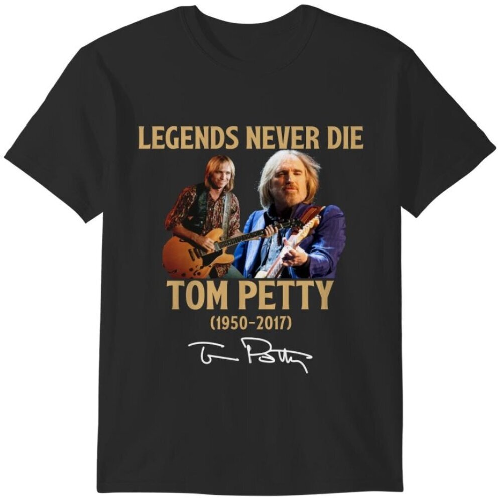 Tom Petty Signature Legends Never Die 19502017 Retro Music Fan Collector 05
